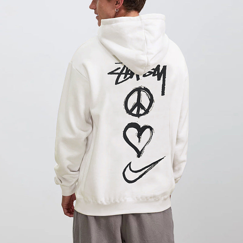 Couples Fleece Lined Hooded Sweatshirts