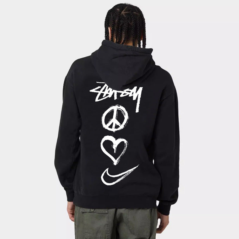 Couples Fleece Lined Hooded Sweatshirts
